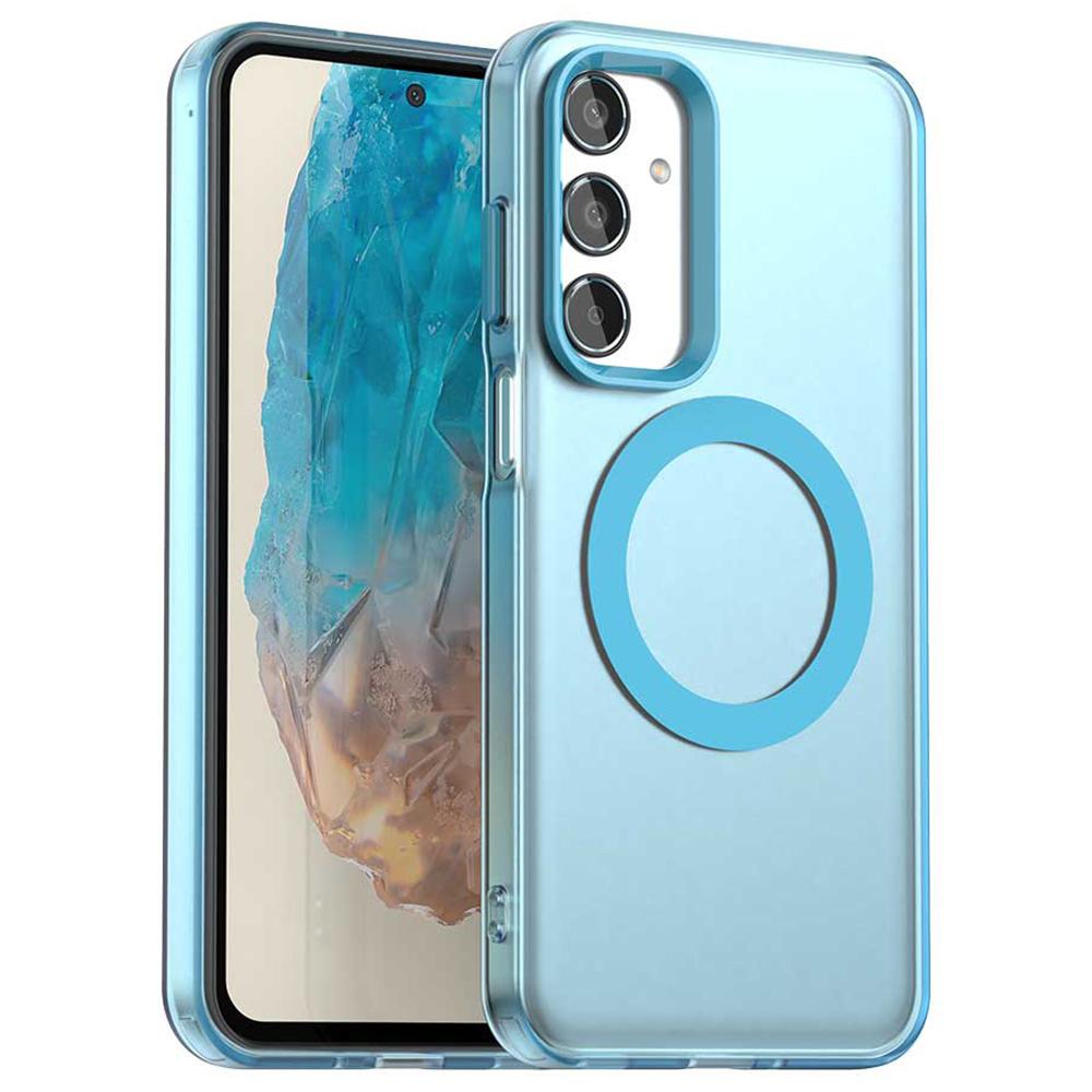 Для Samsung Galaxy M35 5G Чехол Совместимый с MagSafe PC+TPU+PET Противоударный Чехол для Телефона