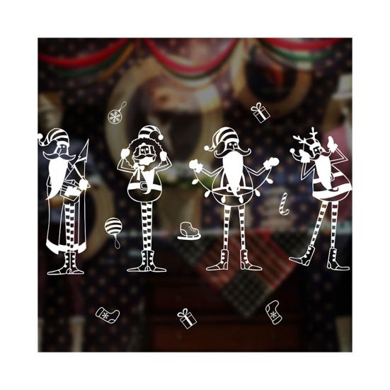 1 набор рождественских наклеек на окна, привлекательные, декоративные, прочные, полезные наклейки с рождественской елкой, украшения для витрины, зимней вечеринки, праздничные принадлежности KTY