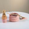4/5/7/8PCS Matcha Teaset Gift Box Flowers Ceramic Bowl Matcha Whisk Scoop Bamboo Brush Exquisite Kit for Tea Lovers