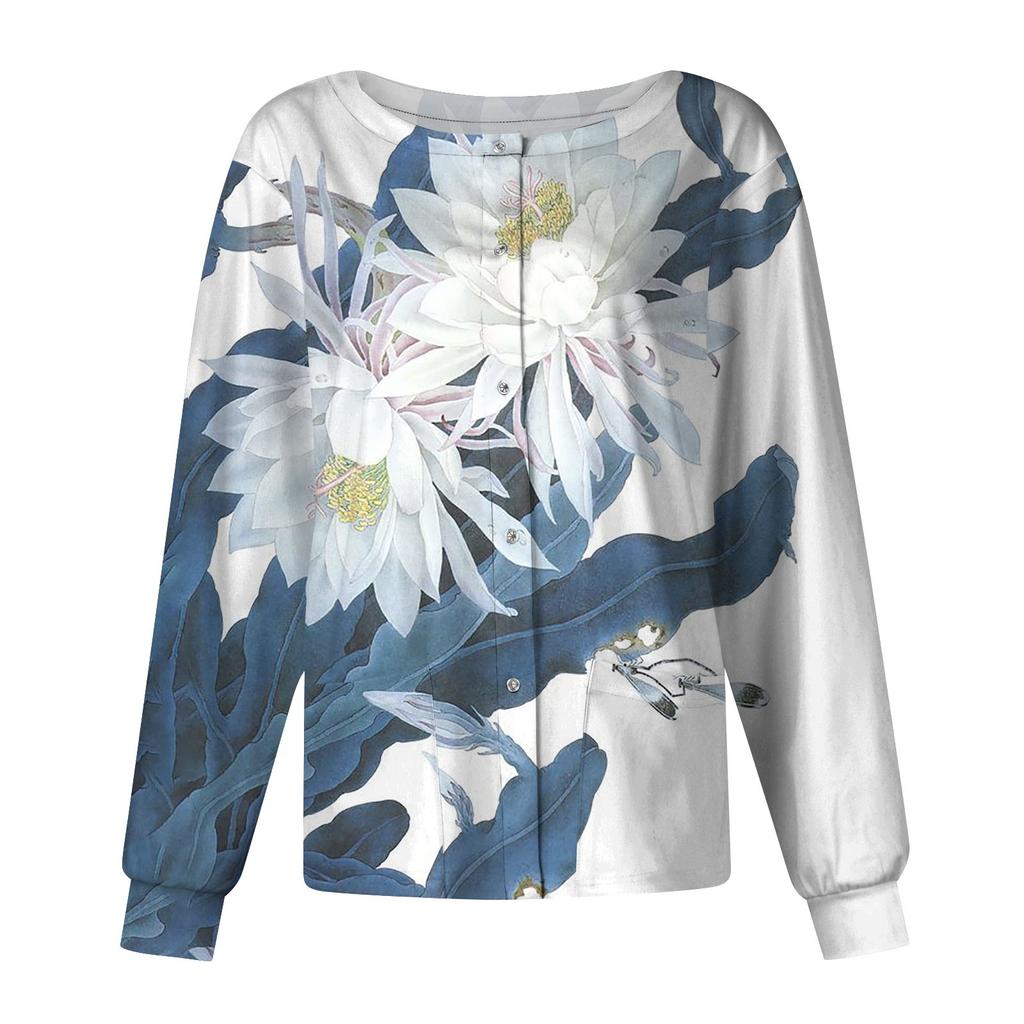 Женский однобортный защитный комбинезон с длинным рукавом и карманом, рабочий воротник-стойка, кардиган, куртка, топ