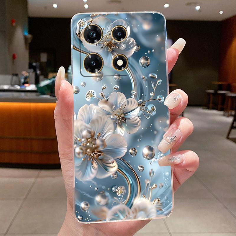 Чехлы для Infinix Note 30 Pro Чехол-бампер с цветочным рисунком для Note 30 VIP Для Infinix Note 30 5G X6711 Note30 4G Мягкий силиконовый ТПУ чехол