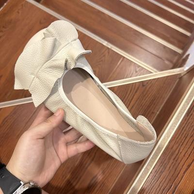 Женские лоферы слипоны на плоской подошве Женские летние балетки Мягкий комфорт Натуральная кожа Мокасины Лоферы Винтажные Дышащие Повседневные туфли