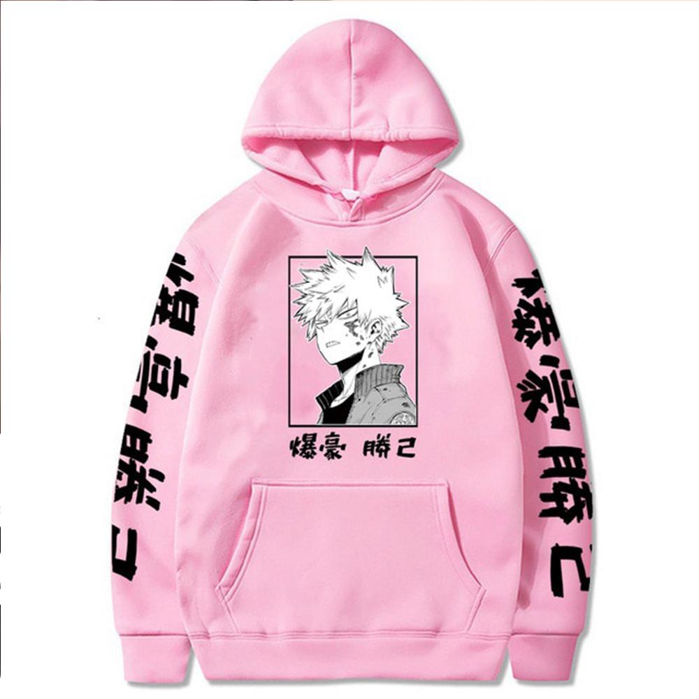Толстовки с капюшоном My Hero Academia Katsuki Bakugo, одежда унисекс, японское аниме Boku No Hero Academia Bakugou Katsuki, толстовка для мужчин и женщин