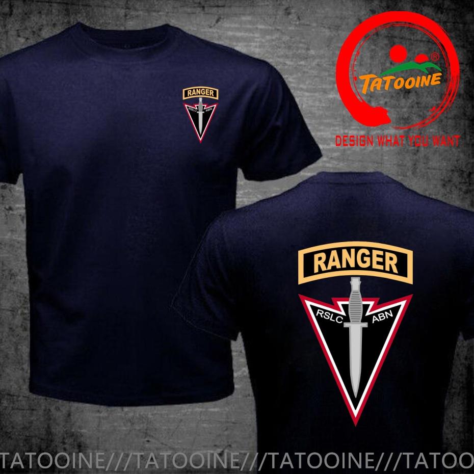 Funny Design Us Army Airborne Rslc Abn Ranger Shirt Unisex Fashion Trendy Casual Clothing Stylish Tops Tee Shirt Leisure Tshirt