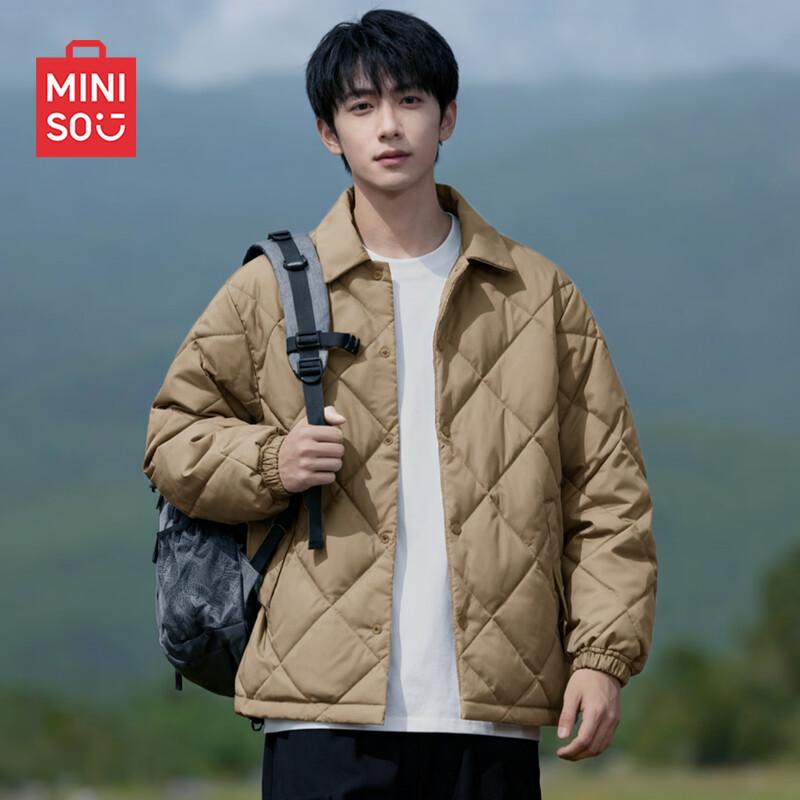 MINISO Мужская зимняя куртка с простеганным воротником