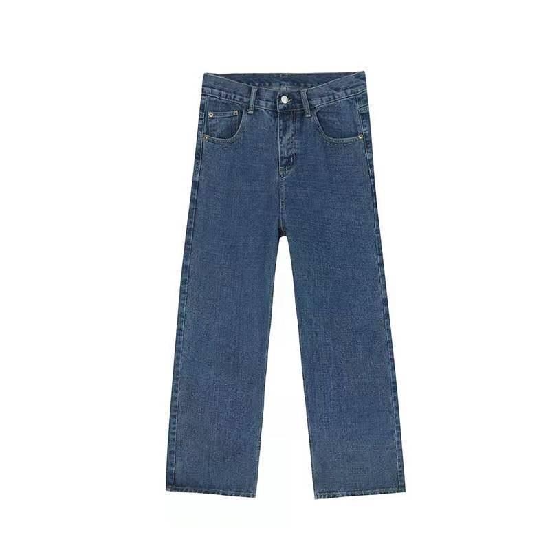 New loose-fitting Korean-style versatile slimming ins straight wide-leg pants for men, trendy casual trousers