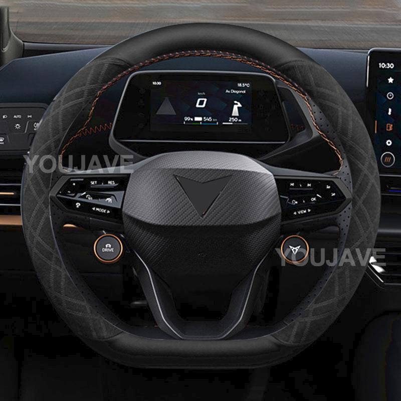 Для Cupra Ateca Formentor Born Leon Tavascan Terramar Автомобиль Авто Чехол на Руль Противоскользящий Аксессуары для Внутренней Отделки