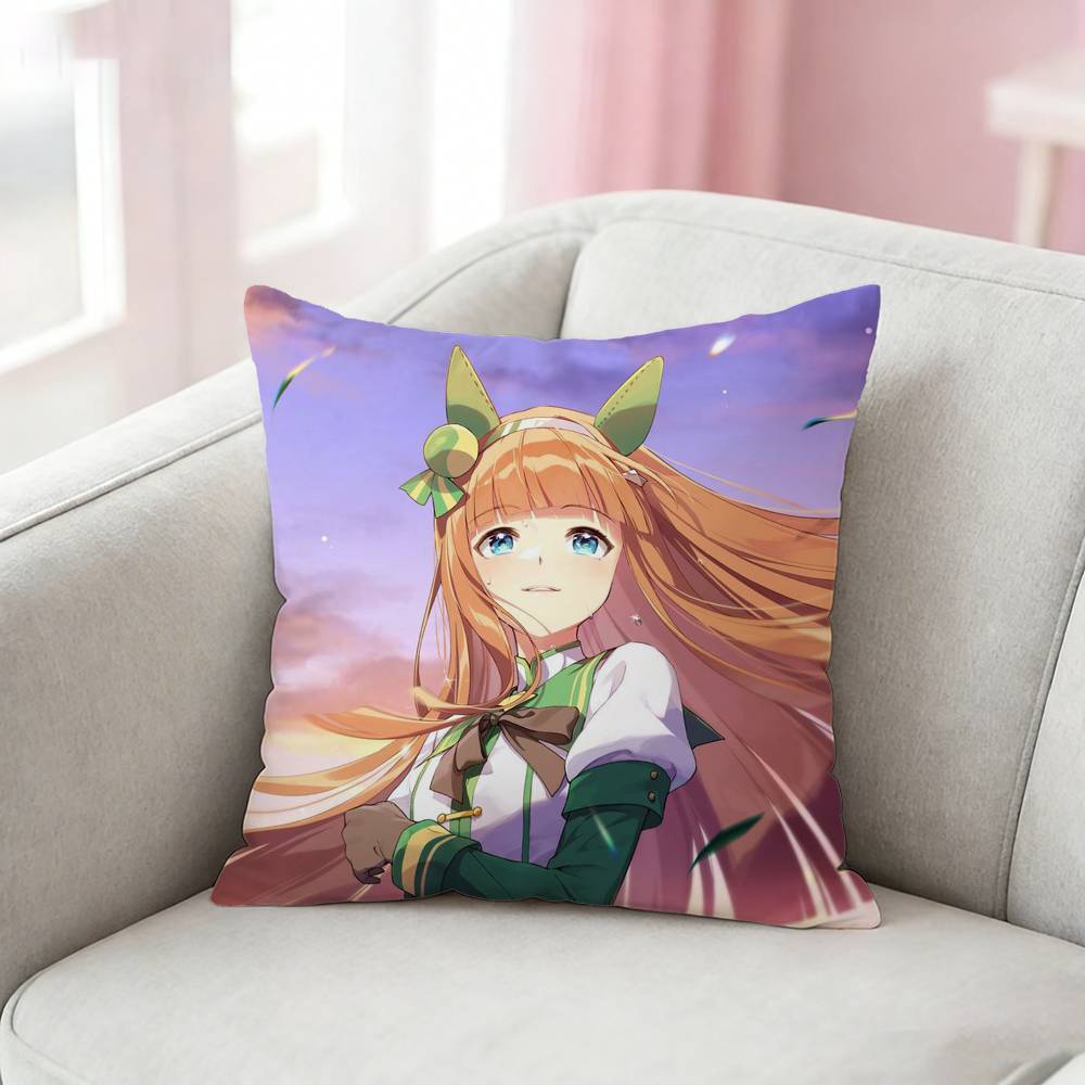 PPretty Derby SSilence Suzuka Pillow Case Cushion Cover Throw Pillow Case For Car Sofa