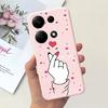 Чехол для Xiaomi Redmi Note 13 Pro 4G 2024 Милое Сердечко Кактус Мягкий Матовый ТПУ Чехол для Xiaomi Poco M6 Pro 4G Note13 Pro Чехол