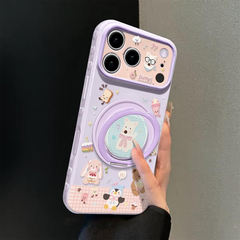 Клетчатый держатель West Heights подходит для чехла для мобильного телефона Apple 11promax iphone11 милый мультяшный 11 большое окно