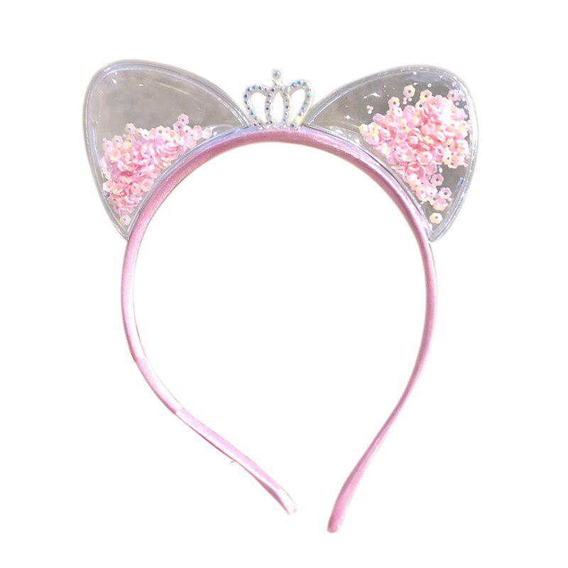 Детские милые девушки с блестками и ушками, дизайн оголовья, головные уборы, реквизит для фотосъемки, подарок на вечеринку