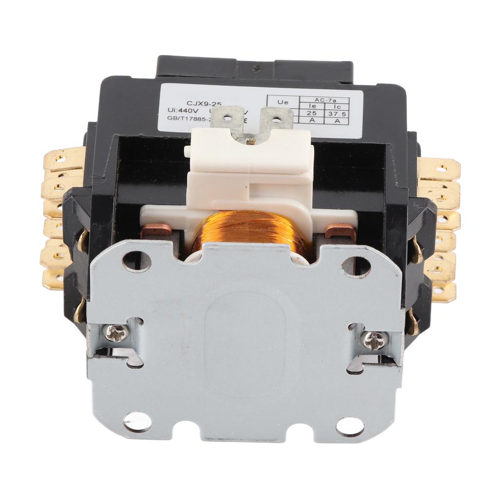 Контактор переменного тока CJX9 25 2P Серебряный сплав Контакт Огнестойкий PP Shell 25A Кондиционер AC