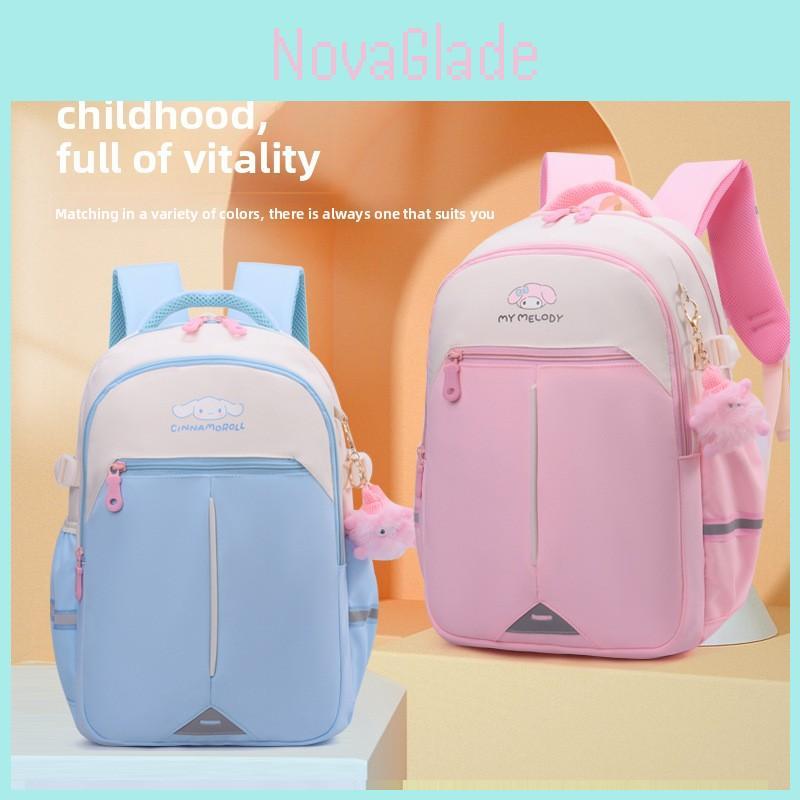 Cinnamoroll Kuromi Melody Backpack With Antiload And Spinal Protection For First To Third Grade Students