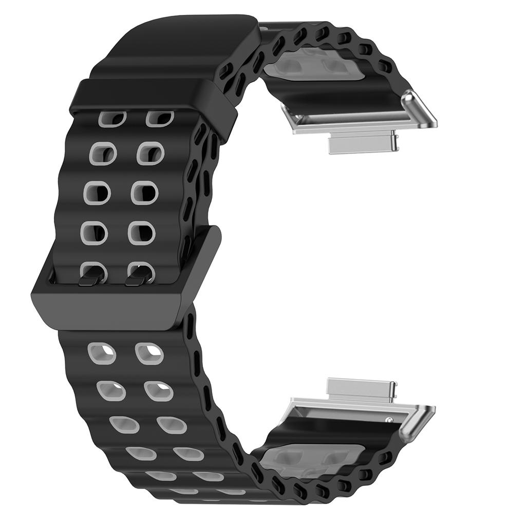 Силиконовый ремешок для Redmi Watch 5, ремешок для Redmi Watch 4, Xiaomi Mi Band 8 Pro/9 Pro, двухцветный дышащий ремешок, спортивный браслет