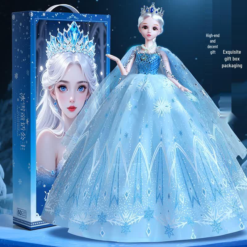 Мигающая кукла принцессы Эльзы 60 см