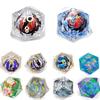 7PCS Crystal Resin Dragon Eye Dice Board Game Game Dices Gift Halloween Longan Dice  Party