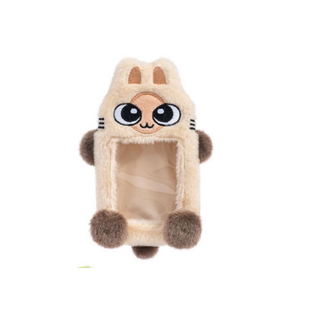 Милый плюшевый чехол для фотокарточки, милый чехол для автобусной двери, модная сумка-брелок, подарок на день рождения