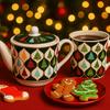 Mug with Jug Christmas Set in a Decorative Gift Box 350