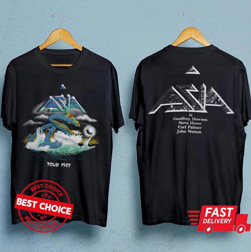 ASIA band Tour Men Black T-shirt S-3XL Q7854