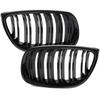 BMW 3 E92 E93 06-10 решетки между фарами (почки) комплект левый + правый ЧЕРНЫЙ ГЛЯНЦЕВЫЙ ДВОЙНАЯ ПЕРЕДНЯЯ РЕШЕТКА