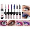 Colorful Mascara Natural Curl Long and Thick Waterproof and Sweatproof Dazzling Mascara Cosmetic Wine Bottle Design