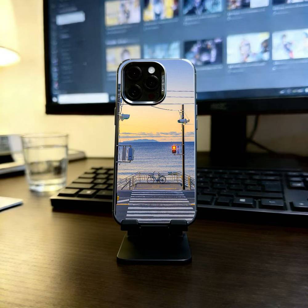Японские поезда и виды города Чехол для телефона Для iPhone 17,16,15,14,13,12,11 Plus,Pro Max,XS,Цветной Посеребренный Внутренний Чехол