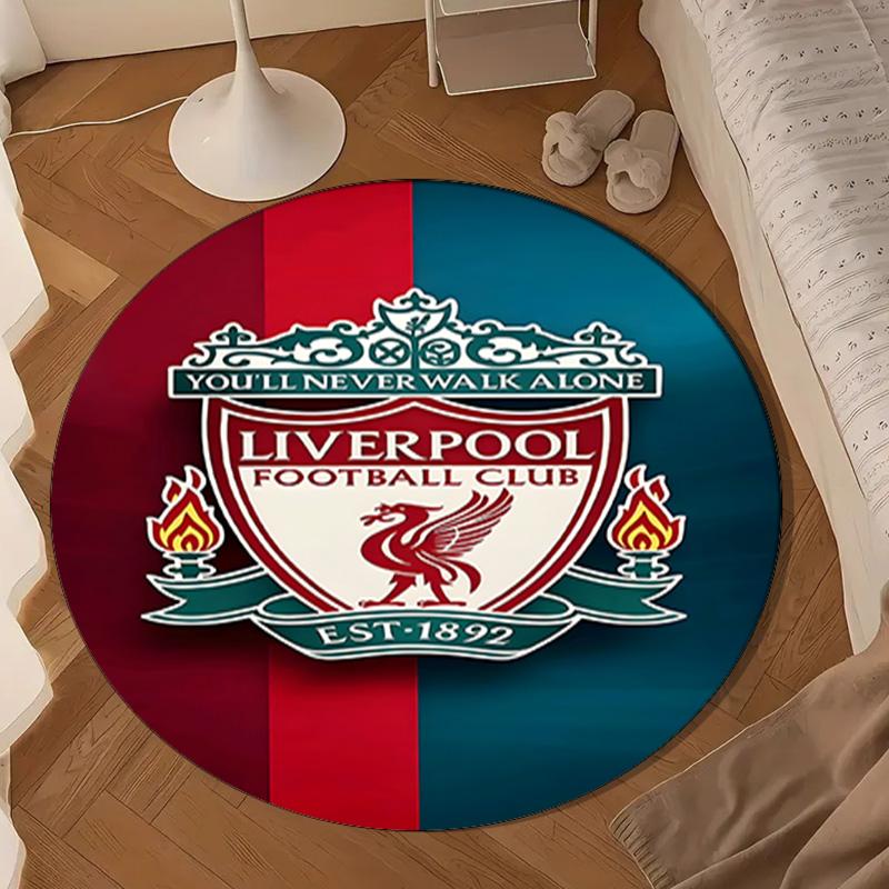 Football Liver-pool Round mat Home Decor, Chair rug For livingroom,Bedroom, doormat home decor Birthday Gift Christmas Gifts