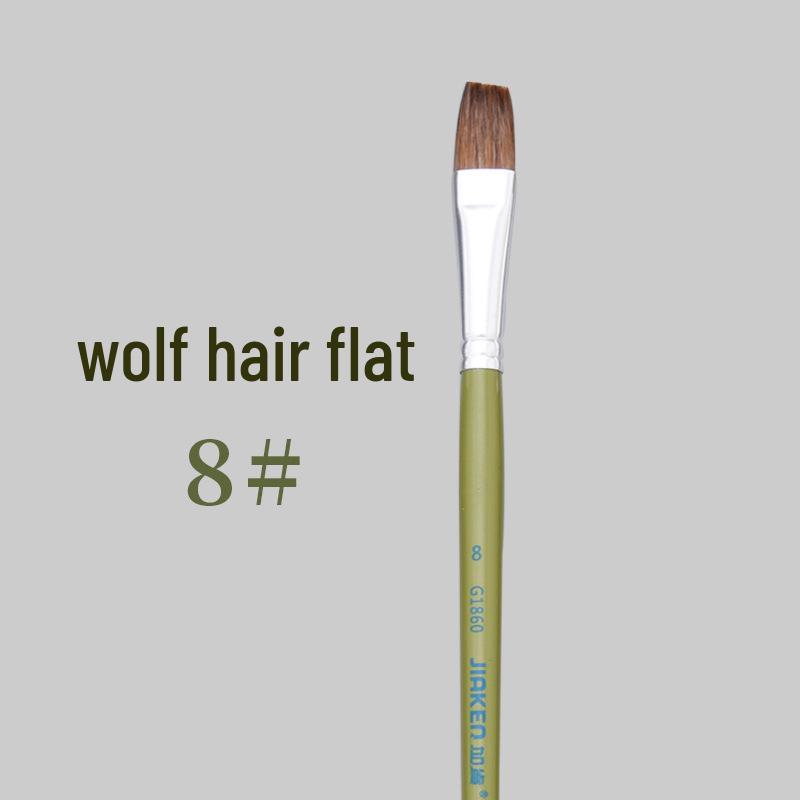 Специальный набор кистей для студентов художественных вузов Gaken: Масло из волчьей шерсти, Гуашь, Акварель, Кисти для акриловой краски