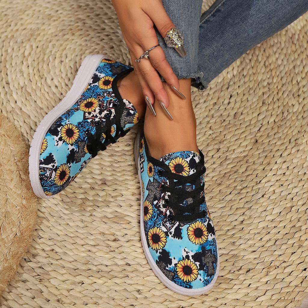 Модные женские туфли из вулканизированной кожи с круглым носком на плоской подошве для женщин, уличные туфли на шнуровке в стиле пэчворк, цветные туфли на плоской подошве с противоскользящей подошвой для женщин