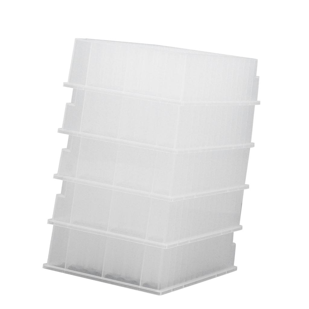 5PCS Deep Well Storage Plate PP Plastic 32mm Height 96 Round Holes Laboratory Deep Well Plate