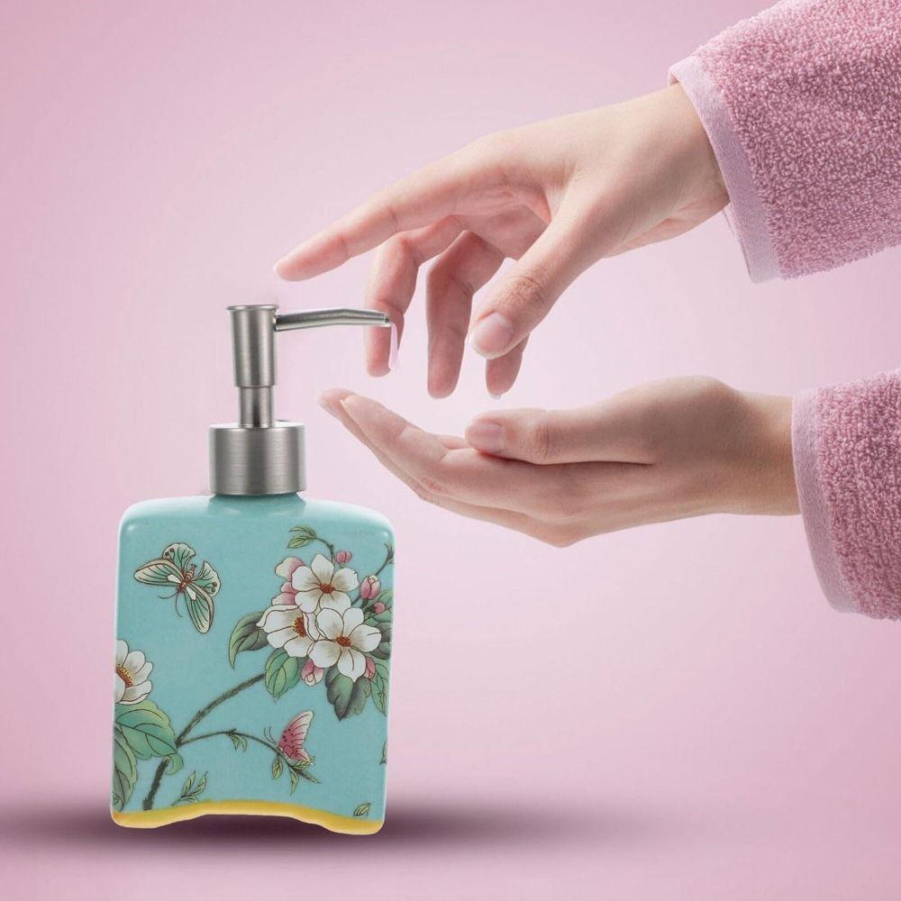 Дозатор мыла для рук в китайском стиле, многоразовый дозатор для лосьона, контейнер для шампуня, ванная комната