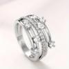 Европейское и американское модное женское простое и креативное кольцо с пересекающимися линиями, персонализированное, универсальное кольцо для темперамента