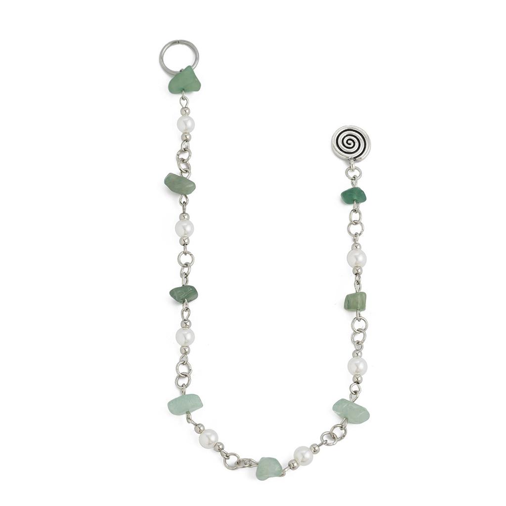 Праздничный стиль Натуральный камень Длинная гравийная цепочка Плетеные волосы Дреды Украшения для волос Бабочка Звезда Головной убор Женщины