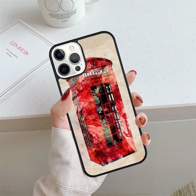 Telephone Box London Union Jack Phone Case For iPhone 17 Air 13 12 14 15 16 Cover For Apple Pro Max 6S Plus