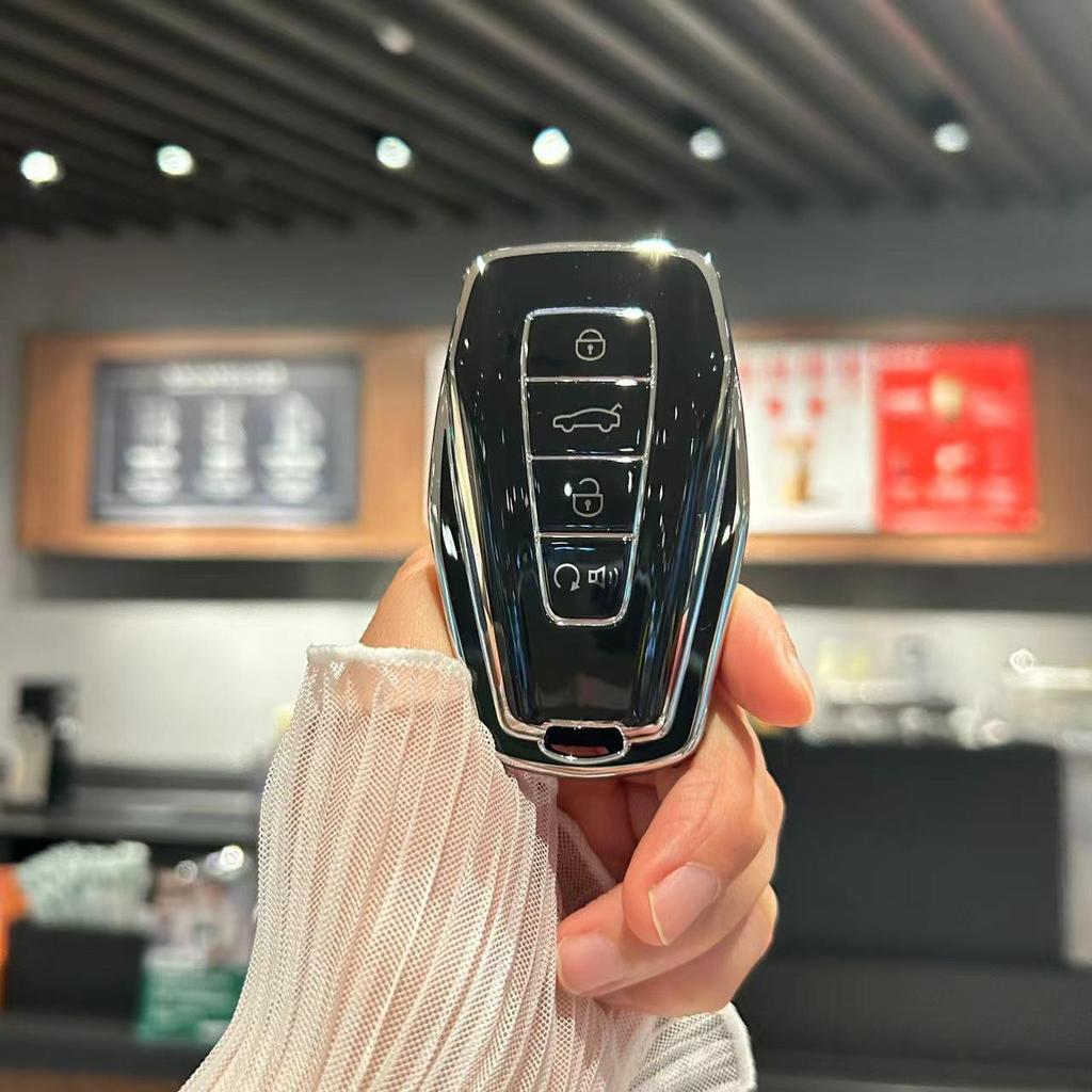 Geely Car Key Cover for Emgrand S, Xingrui, Binyue, Boyue, Xingyue, Binrui, Borui, Vision 6, Haoyue - Shell Buckle.
