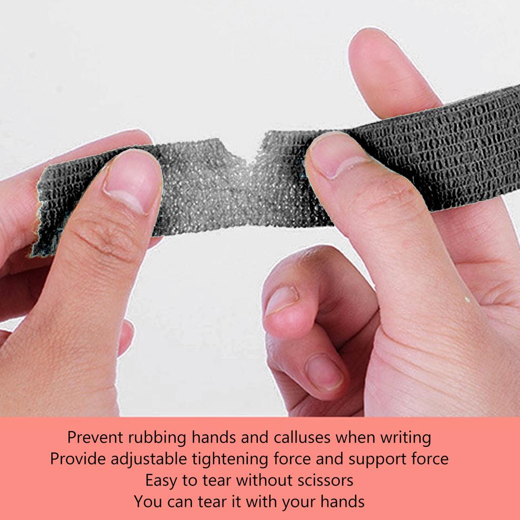 10 Rolls 1 Inch X 2 Yards Self Adhesive Wrap Breathable Elastic Cohesive Bandage Tape for Writing