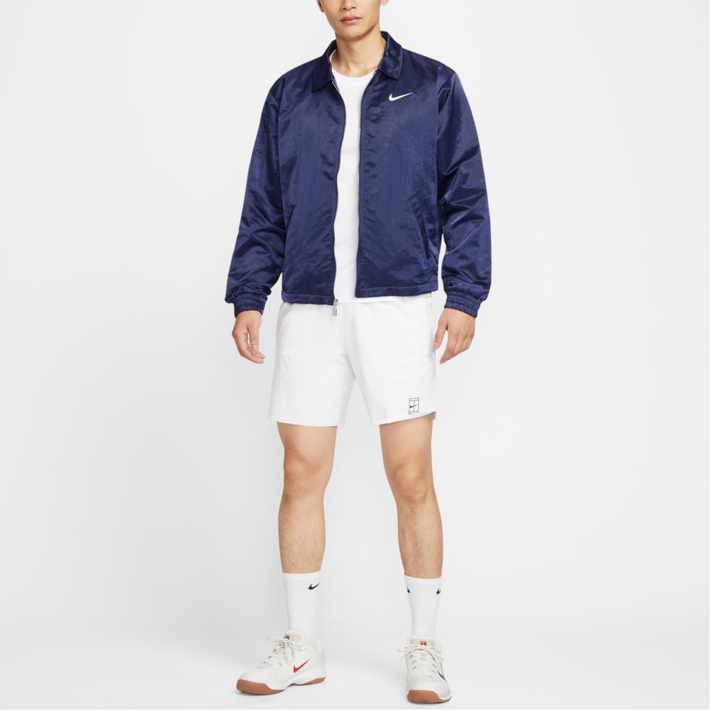 Nike Мужская дышащая куртка для тенниса на молнии с воротником поло и длинным рукавом IH2295-410