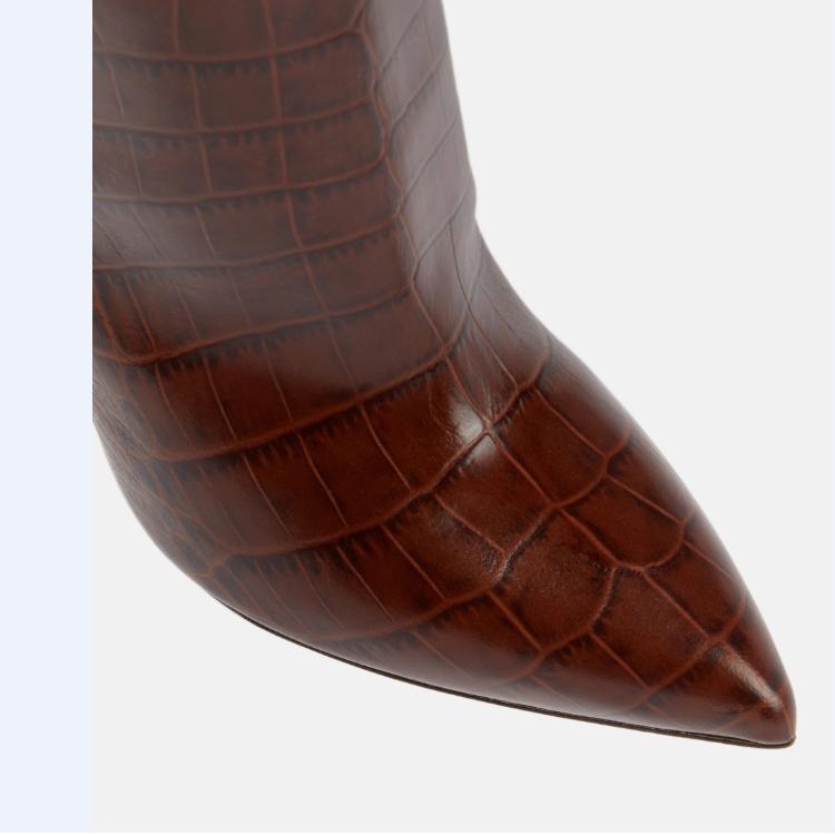 Krazing Pot Осенне-зимняя обувь из микрофибры на очень высоком каблуке, большой размер 46, для ночного клуба, женские, сохраняющие тепло, с узорами из камня, сапоги до колена