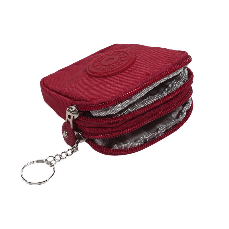 Дорожный кошелек для монет Стеганый держатель для ID Ключница Кошелек для монет Многофункциональный держатель для карт Портативный Водонепроницаемый Кошелек для повседневного использования