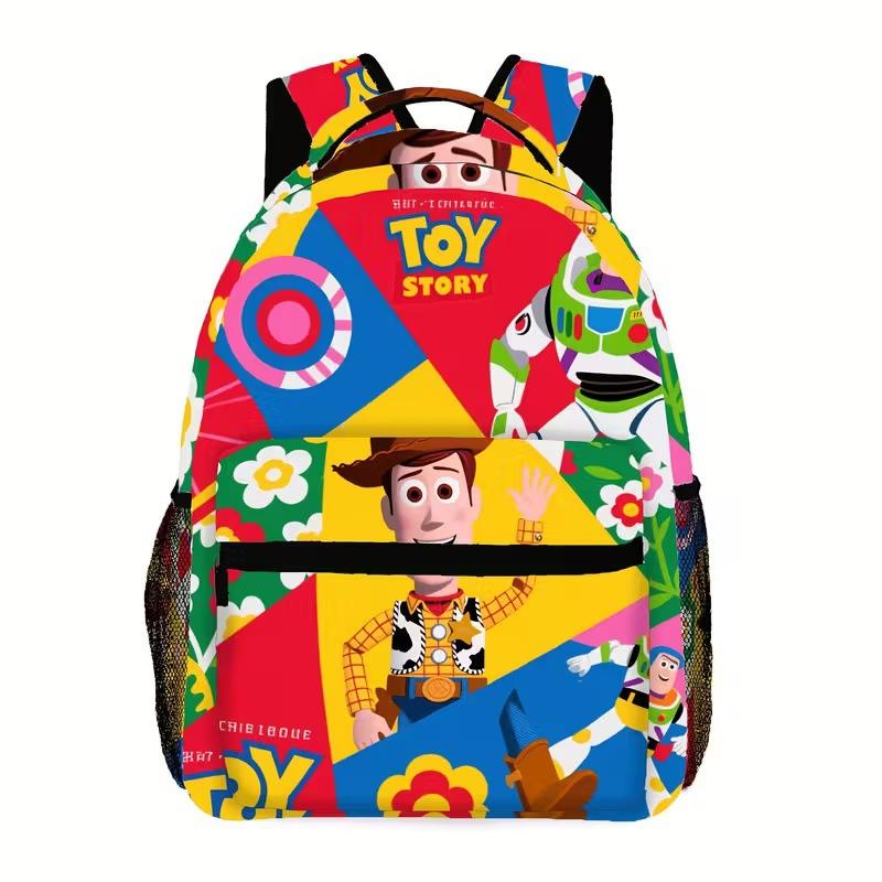Printed Backpack, Cute Cartoon School Bag, Large Capacity Bookbag for Middle High School Students