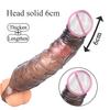 10Inch Large Penis Thickened Enlargers Barbed Sleeve Men's Thick Condom Lengthen Delay Ejaculation Lock Sperm for Male Sex Toys