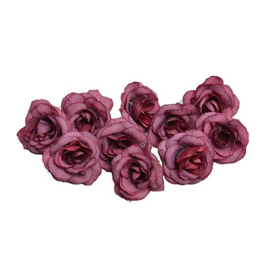 10шт 4 см искусственные розы голова DIY свадебный праздник витрина декор комнаты