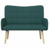 2 Seater Sofa in Dark Green 115 x 61 x 87 cm Fabric