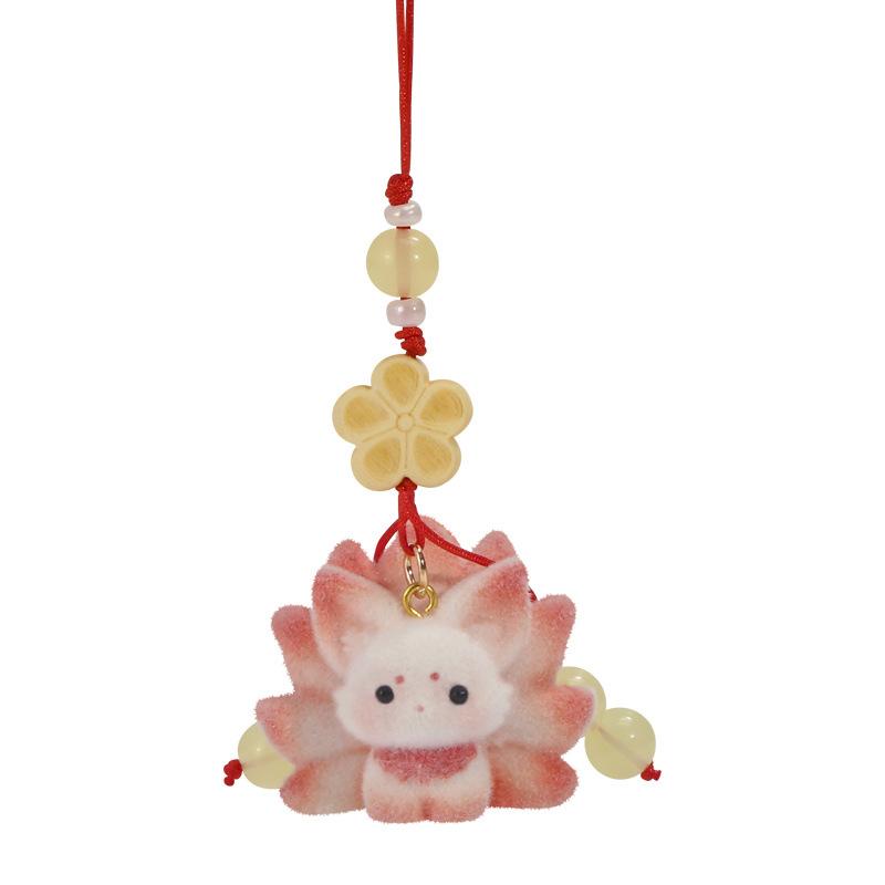 Cute Animal Resin Bag Charm Keychain Kawaii Pendant Decorative Accessory Gift for Girls