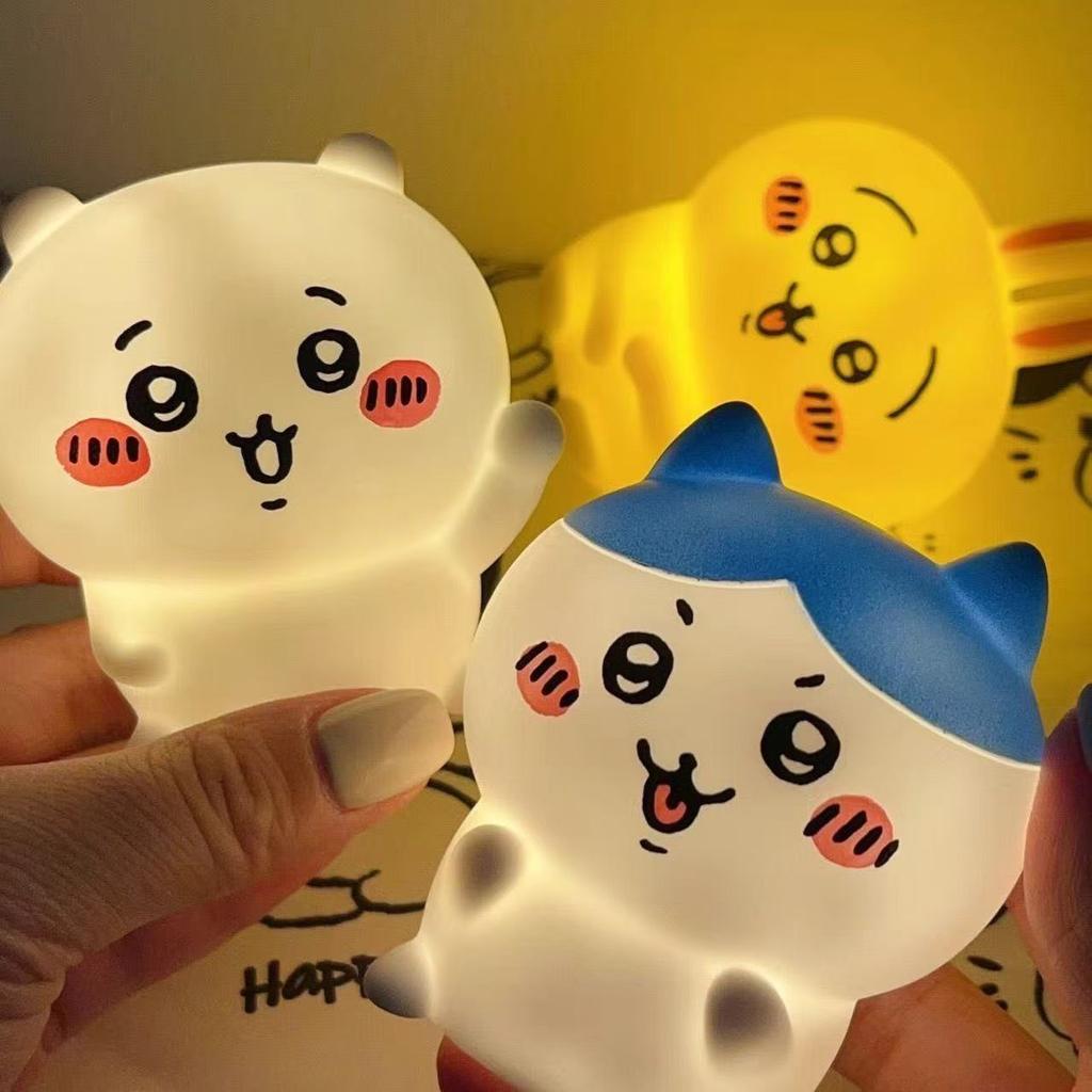 Аниме Гиюкава Каваи Декор для спальни и рабочего стола Хативарэ Усаги Мультяшная виниловая кукла Ночник Светящаяся игрушка Сюрприз Подарки для девочек