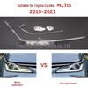 Toyota Corolla ALTIS 19-21 Светодиодная полоса ДХО с белым ангельским глазом и микросхемой балласта