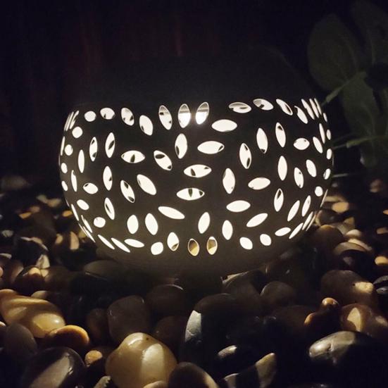 1/2 шт. солнечные фонари полый дизайн автоматическое включение/выключение уличные водонепроницаемые металлические светодиодные солнечные фонари украшения для крыльца и двора