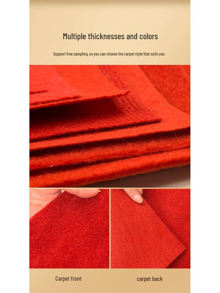 Толстый красный ковер для наружных свадеб и мероприятий, для лестниц и коридоров