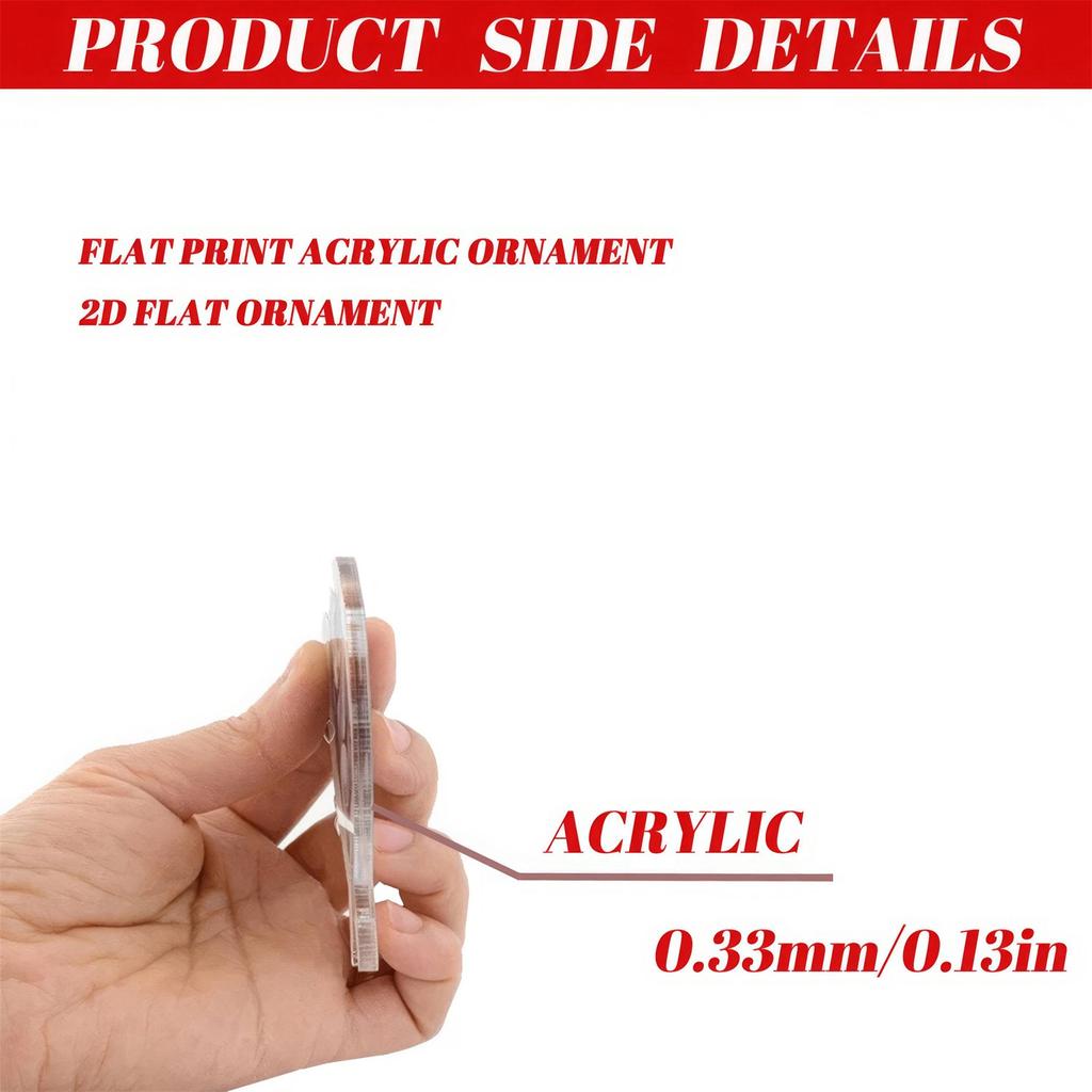 Симпатичная собака акриловая плоская подвесная елка