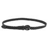 Retro Mori Girl Women's Cable Knit Buckle Belt - Versatile Korean Style Decorative Accessory